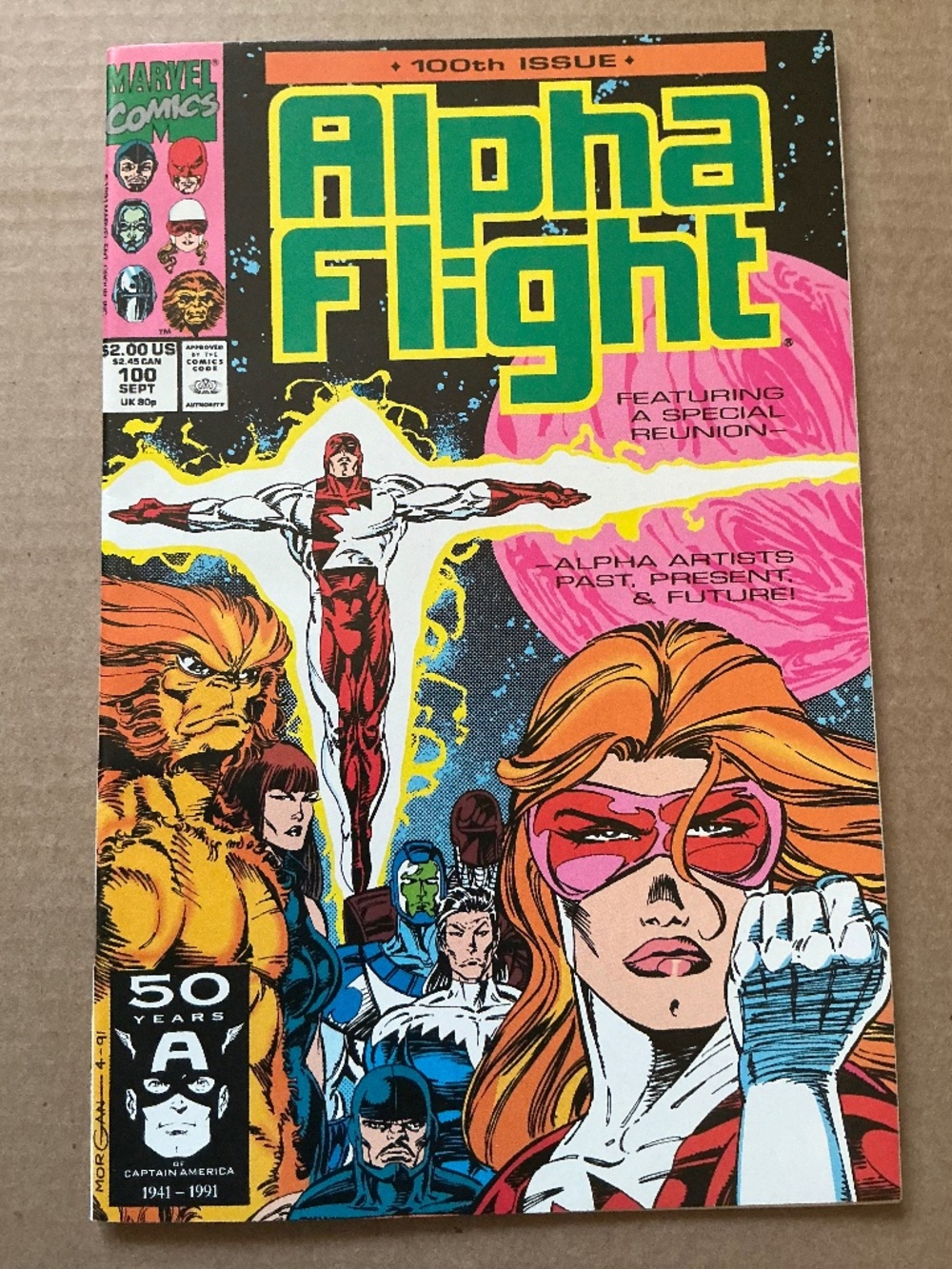 Marvel Comics Alpha Flight Issue 100